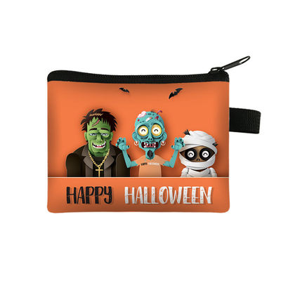 2024 Sac à main de dessin animé d'Halloween Petit portefeuille portable pour enfants avec dessin imprimé