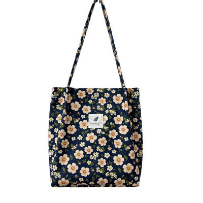 Sac à main en coton fermé parfait pour le bureau des femmes, les besoins scolaires, les achats et les voyages