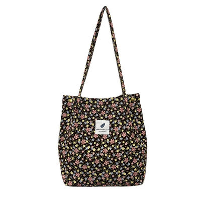 Sac à main en coton fermé parfait pour le bureau des femmes, les besoins scolaires, les achats et les voyages