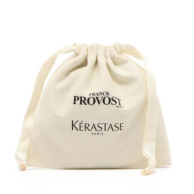 Sac à poussière en coton naturel à corde à tirer avec tissu imperméable pour sac scolaire