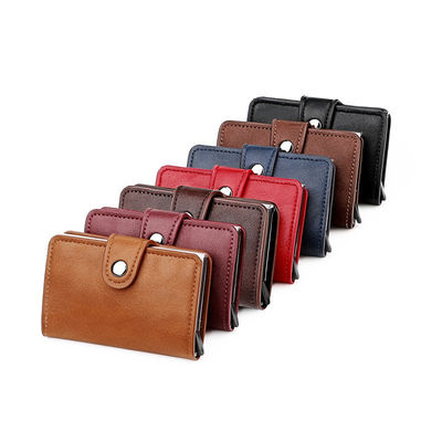 Portemonnaie pour homme en cuir en PU triple pliable avec sac à main personnalisé et commodité de stockage