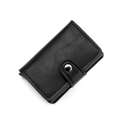 Portemonnaie pour homme en cuir en PU triple pliable avec sac à main personnalisé et commodité de stockage