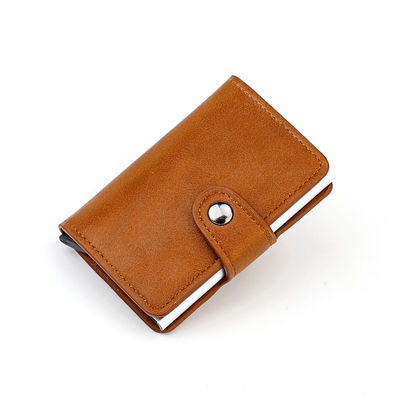 Portemonnaie pour homme en cuir en PU triple pliable avec sac à main personnalisé et commodité de stockage