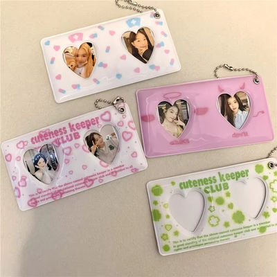 Conception personnalisée Cute Corée Mode Porte-copieuse en PVC Carte de couverture Photo Case OEM / ODM Accepté