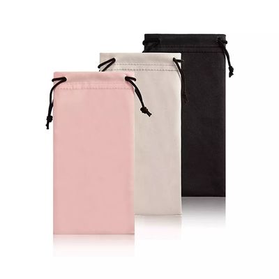 Nouveaux sacs à cordes en microfibre écologique personnalisés à la mode pour sacs à lunettes