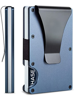 Portefeuille de carte en aluminium à blocage RFID réutilisable/portefeuille slim pour hommes en métal intelligent/portefeuille en aluminium minimaliste