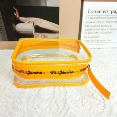 Vente promotionnelle Style de la mode Sac de maquillage transparent imperméable à l'eau pour votre collection cosmétique