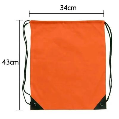Fermeture à cordes en nylon polyester motif géométrique sac à dos à cordes pour gym et voyage