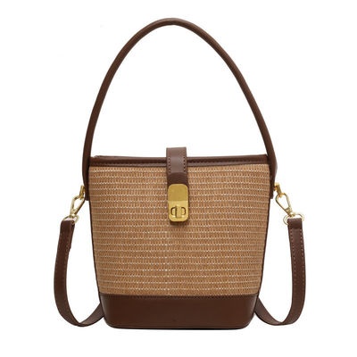 Aucune décoration Sac à main tissé Sac à main personnalisé pour femmes et filles