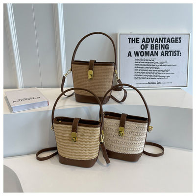 Aucune décoration Sac à main tissé Sac à main personnalisé pour femmes et filles