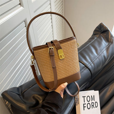 Aucune décoration Sac à main tissé Sac à main personnalisé pour femmes et filles