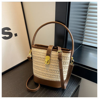 Aucune décoration Sac à main tissé Sac à main personnalisé pour femmes et filles
