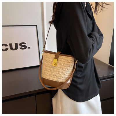 Aucune décoration Sac à main tissé Sac à main personnalisé pour femmes et filles