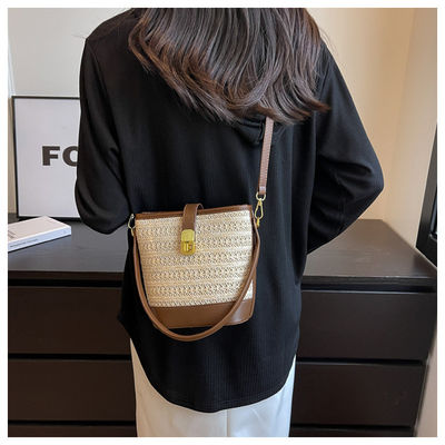 Aucune décoration Sac à main tissé Sac à main personnalisé pour femmes et filles