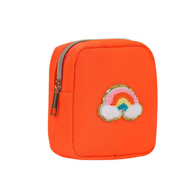 24 couleurs Fermeture à glissière sac de toilette imperméable gros sacs de maquillage pour les voyages en sac en nylon