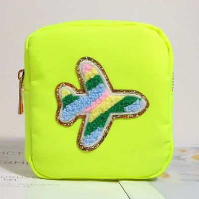 24 couleurs Fermeture à glissière sac de toilette imperméable gros sacs de maquillage pour les voyages en sac en nylon