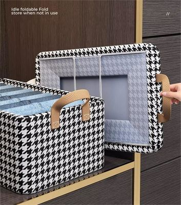 Commodité de stockage Dernier organisateur de stockage en tissu à la mode avec poignée renforcée