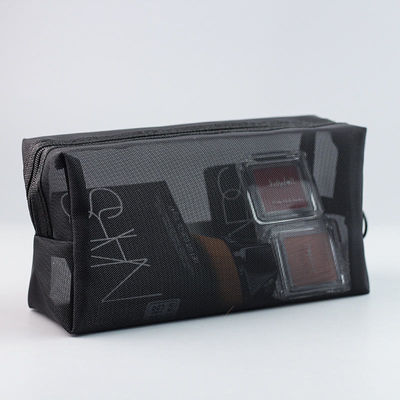 Sac de toilettes en maille transparente pour les voyages d'affaires Sac cosmétique portable pour le lavage sous la douche