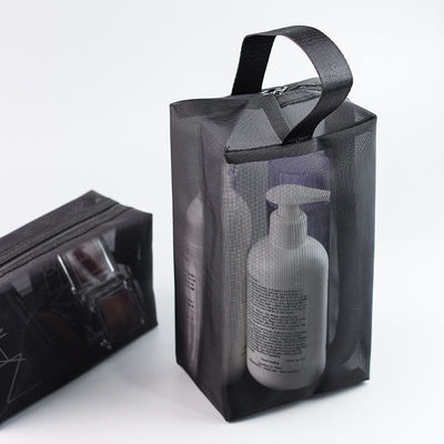 Sac de toilettes en maille transparente pour les voyages d'affaires Sac cosmétique portable pour le lavage sous la douche