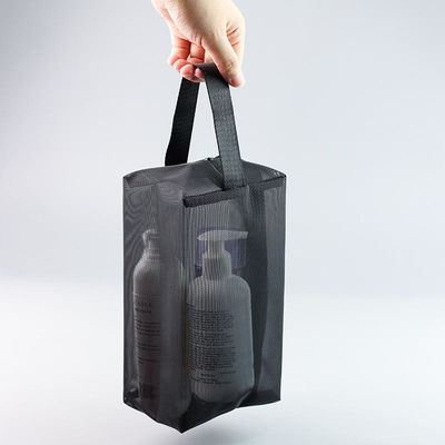 Sac de toilettes en maille transparente pour les voyages d'affaires Sac cosmétique portable pour le lavage sous la douche