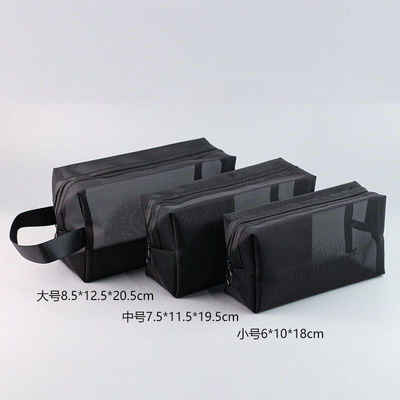 Sac de toilettes en maille transparente pour les voyages d'affaires Sac cosmétique portable pour le lavage sous la douche