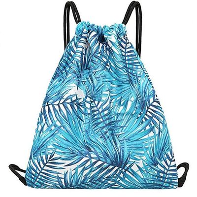 Acceptable OEM/ODM Petit sac à cordes plié en nylon polyester pour gym et voyage