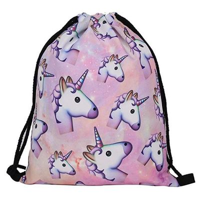 Acceptable OEM/ODM Petit sac à cordes plié en nylon polyester pour gym et voyage