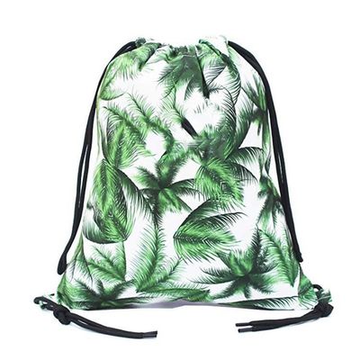 Acceptable OEM/ODM Petit sac à cordes plié en nylon polyester pour gym et voyage