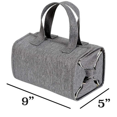 Fermeture à fermeture à glissière suspendu sac de maquillage à rouleaux de voyage toilettes kit organisateur pour femmes