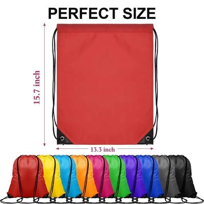 Sac à dos à l' école Trolley Logo personnalisé Nylon dessiner la corde sac à dos avec matériau imperméable