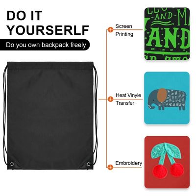 Sac à dos à l' école Trolley Logo personnalisé Nylon dessiner la corde sac à dos avec matériau imperméable