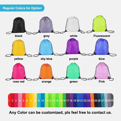 Sac à dos à l' école Trolley Logo personnalisé Nylon dessiner la corde sac à dos avec matériau imperméable