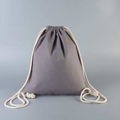 Sac à cordes en satin de mode avec maille et couleur personnalisée de taille moyenne 30-50 cm