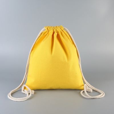 Sac à cordes en satin de mode avec maille et couleur personnalisée de taille moyenne 30-50 cm