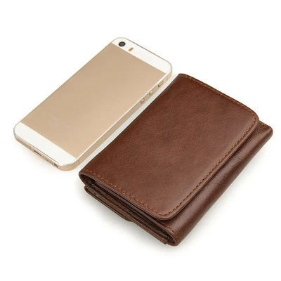 Portefeuille pour homme en cuir PU 2024 personnalisé avec commodité de stockage et revêtement en polyester