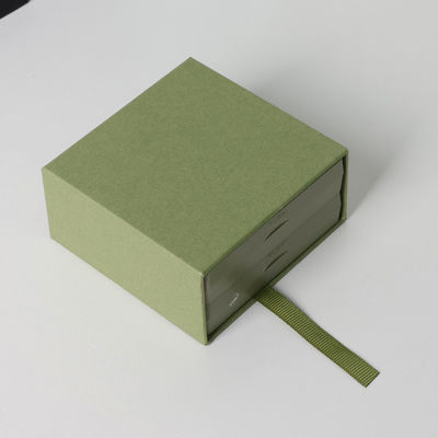 Boîte à bijoux personnalisée Boîtes d'emballage avec film PE transparent à l'intérieur Boîte cadeau en carton en papier mat