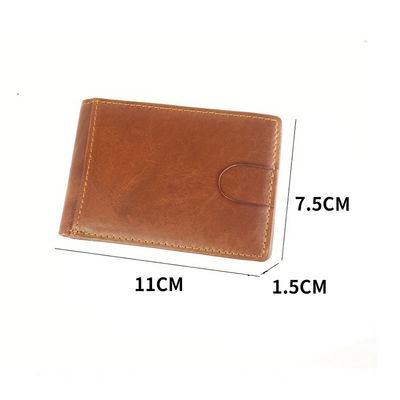 Le plus récent et à la mode 100% en cuir authentique, porte-monnaie pour homme avec poche à pièces et logo personnalisé