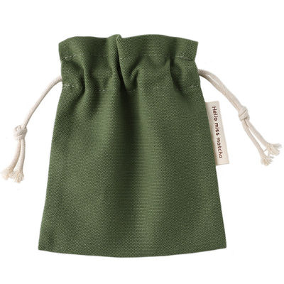 Sac à cordes en coton durable naturel écologique de couleur personnalisée et coton biologique