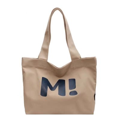 Logo personnalisé Sacs en toile de coton à grande capacité