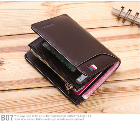 Portemonnaie bifold multifonctionnelle Le plus récent design à la mode pour les hommes Voyage et affaires