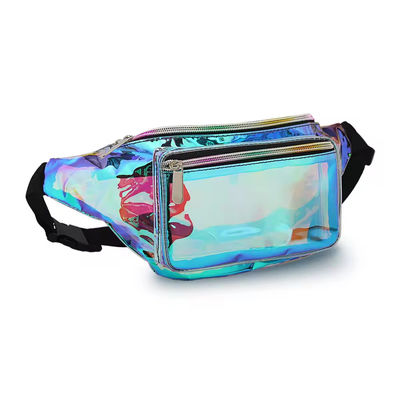 Unisexe Holographique Fanny Pack avec ceinture réglable pour Rave Festival