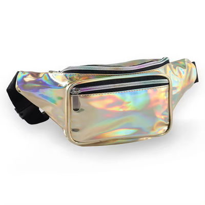 Unisexe Holographique Fanny Pack avec ceinture réglable pour Rave Festival