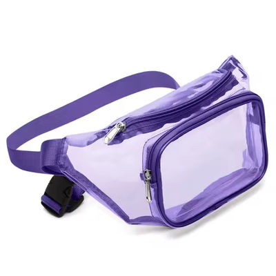 Confectionné sur mesure en PVC résistant à l'eau en extérieur Pack Fanny clair OEM / ODM Parfait pour les hommes et les femmes en déplacement