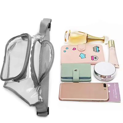 Confectionné sur mesure en PVC résistant à l'eau en extérieur Pack Fanny clair OEM / ODM Parfait pour les hommes et les femmes en déplacement