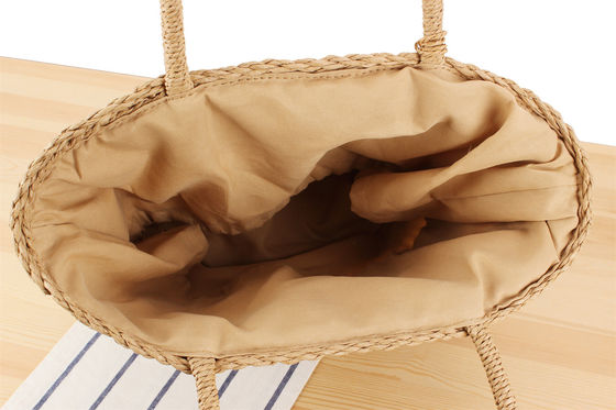Couleur personnalisée Mode Sacs de plage d'été Femme Lady Straw Messenger Sacs à main