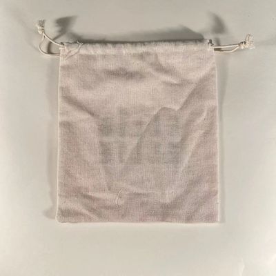 Logo personnalisé imprimé en toile organique coton sac à cordes pour les bijoux emballage demande