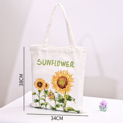 Logo personnalisé Sac en toile à poignée noire 100% coton pour vos besoins commerciaux