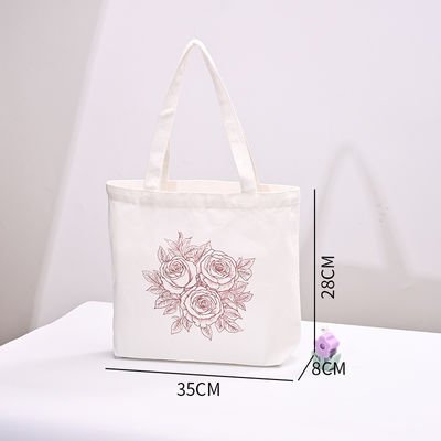 Logo personnalisé Sac en toile à poignée noire 100% coton pour vos besoins commerciaux
