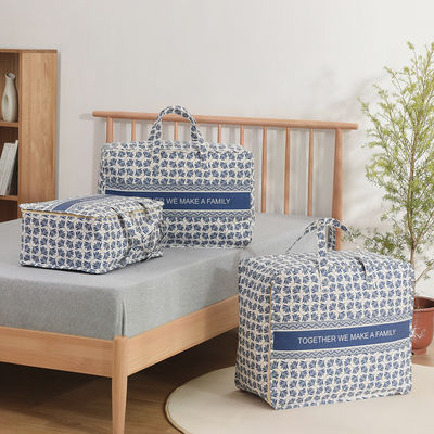 Sac de rangement en lin de coton neutre pour les vêtements de mode