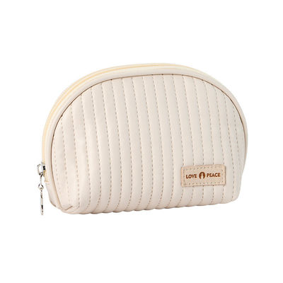 Logo en cuir sacs cosmétiques style gâteau maquillage organisateur sacs pour les cosmétiques commodité